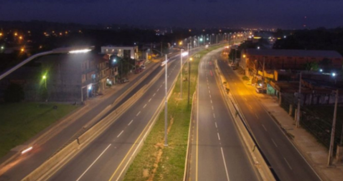 巴拉圭Ruta 3號路路燈工程項目